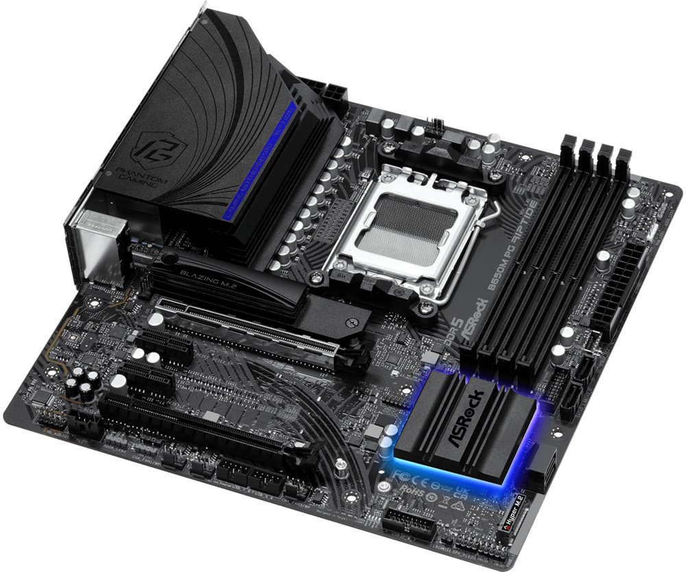 Asrock B650M PG Riptide | Socket AM5 | AMD B650 | 4xDDR5 | Micro-ATX | Moederbord - Afbeelding 4