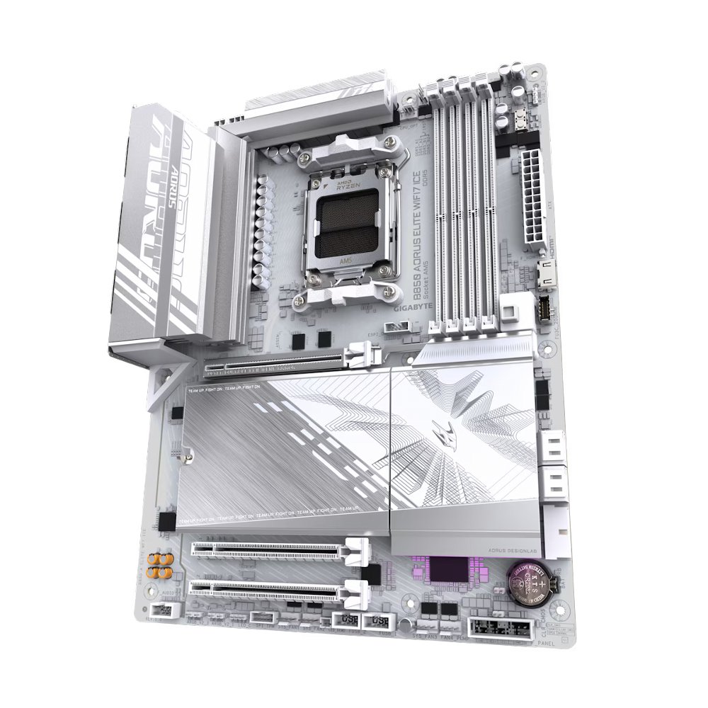 Gigabyte B850 AORUS ELITE WIFI7 ICE | Socket AM5 | AMD B850 | 4xDDR5 | ATX | Moederbord - Afbeelding 5