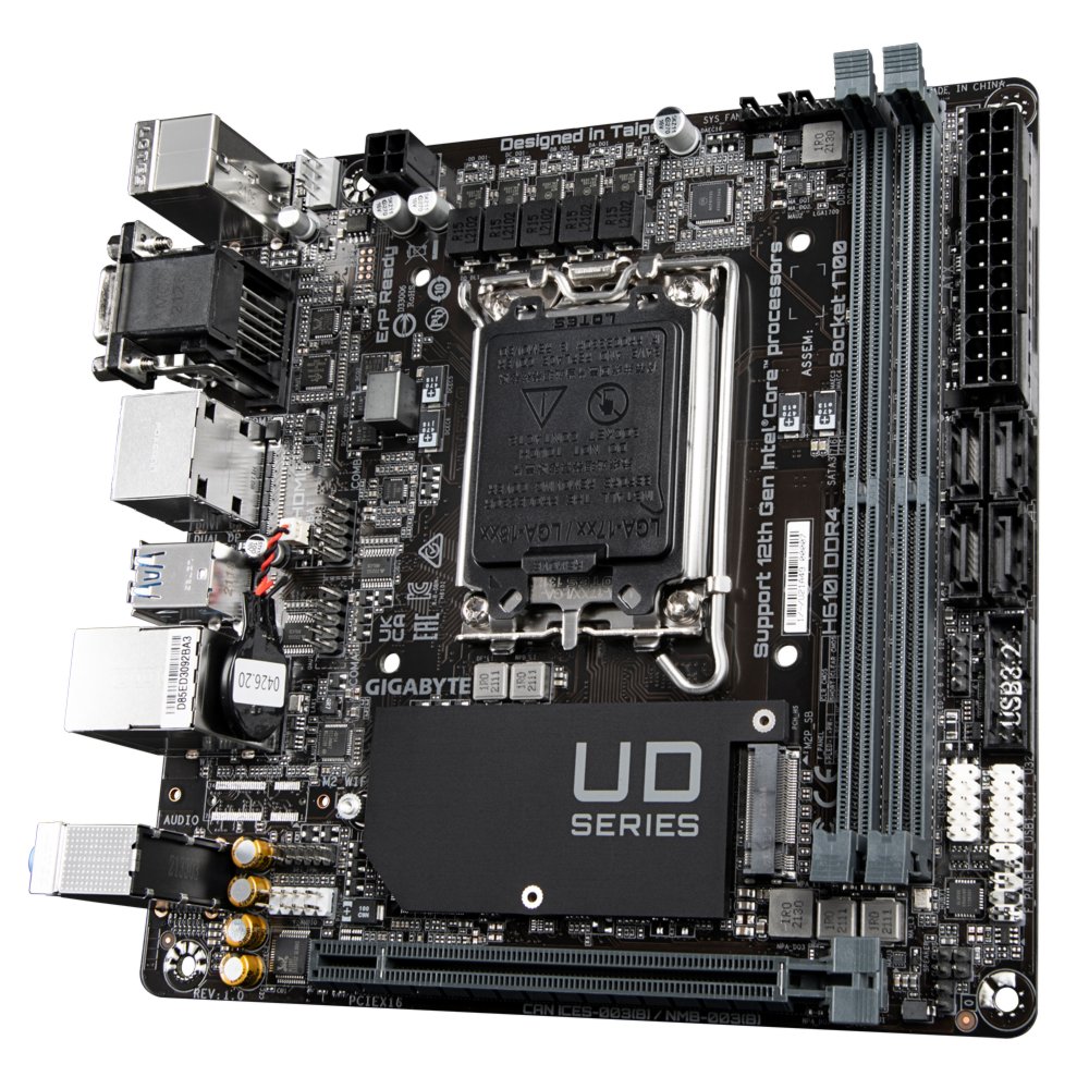 Gigabyte H610I DDR4 | Socket LGA 1700 | Intel H610 | 2xDDR4 | Mini-ITX | Moederbord - Afbeelding 4