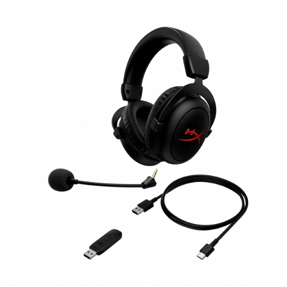 HyperX Cloud II Core | Draadloze Over-Ear Gaming Headset | USB-A Receiver & 3.5mm | Zwart - Afbeelding 4