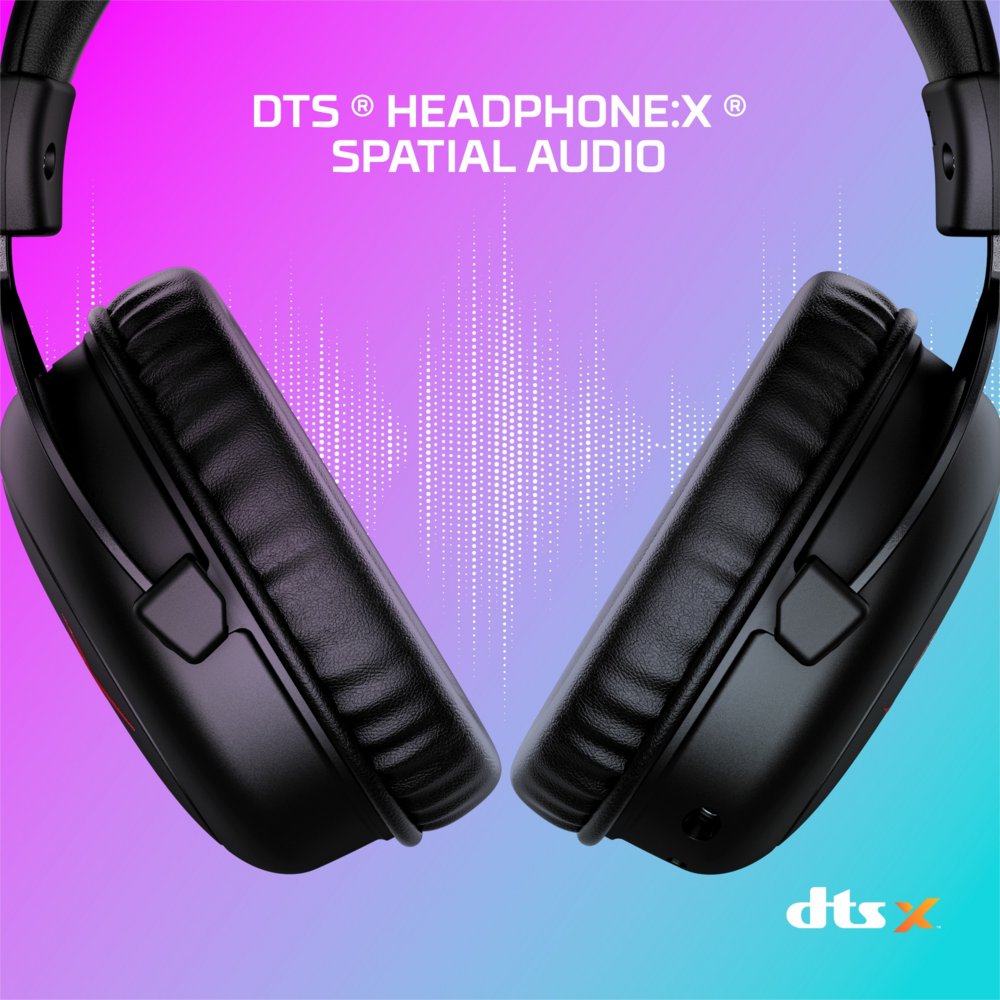 HyperX Cloud II Core | Draadloze Over-Ear Gaming Headset | USB-A Receiver & 3.5mm | Zwart - Afbeelding 7