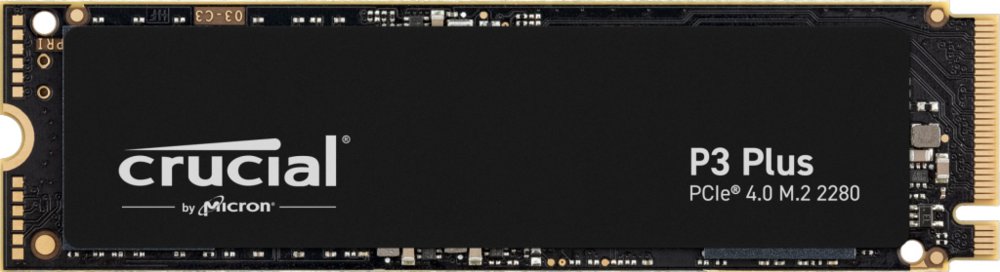 Crucial P3 Plus | 4TB NVMe SSD | M.2 Gen4 | 4.800MB/s Lezen | 4.100MB/s Schrijven