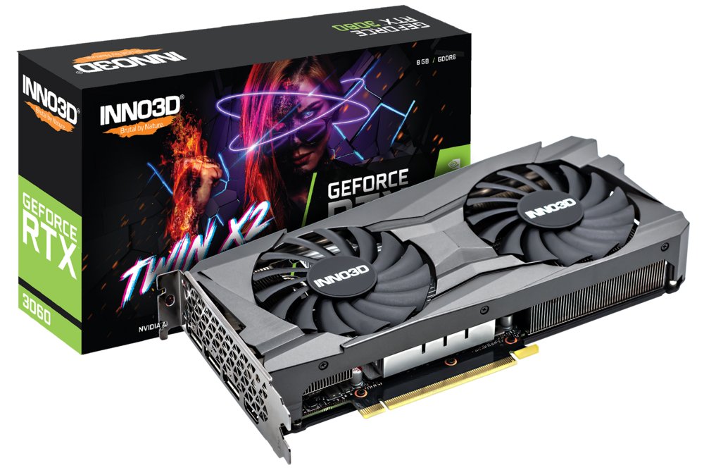 Inno3D GeForce RTX 3060 Twin X2 | 8GB GDDR6 VRAM | Videokaart | GPU | Nvidia - Afbeelding 4