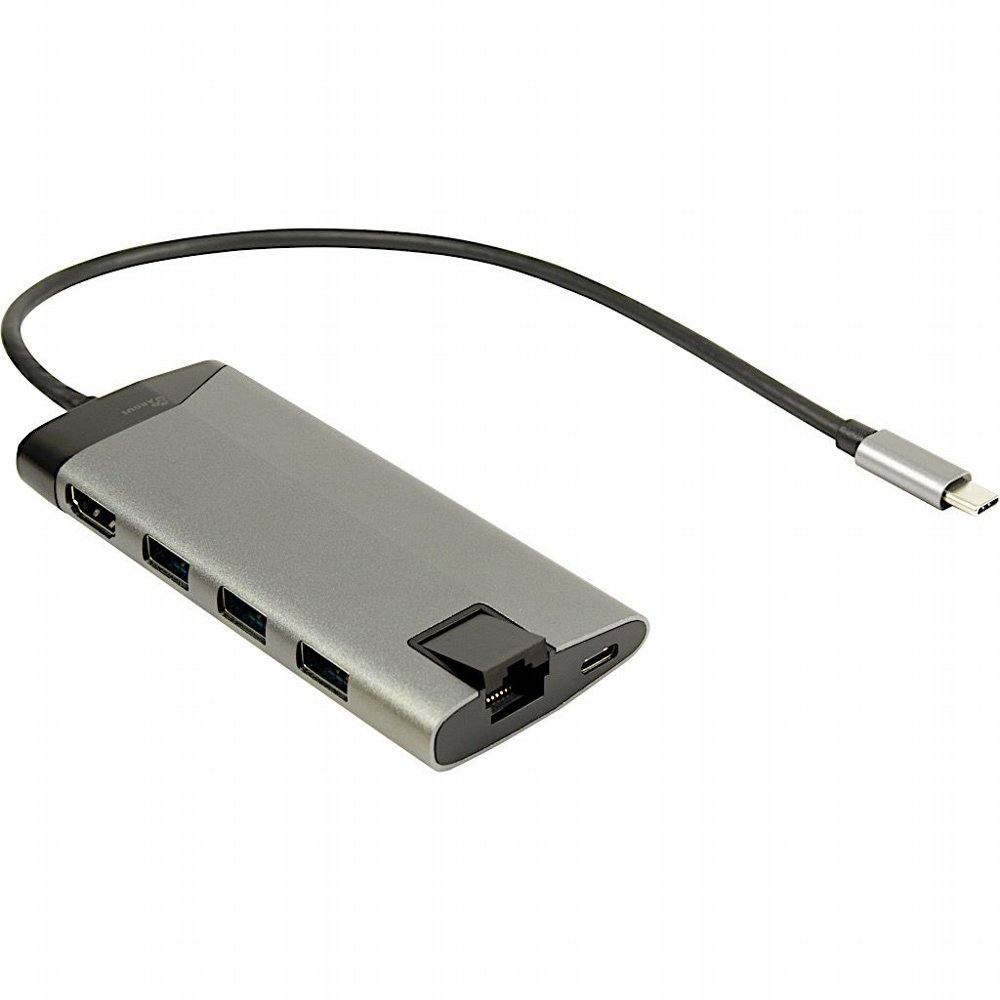 Inter-Tech GDC-802 | Docking Station | USB-C 3.2 Gen 1 | Grijs