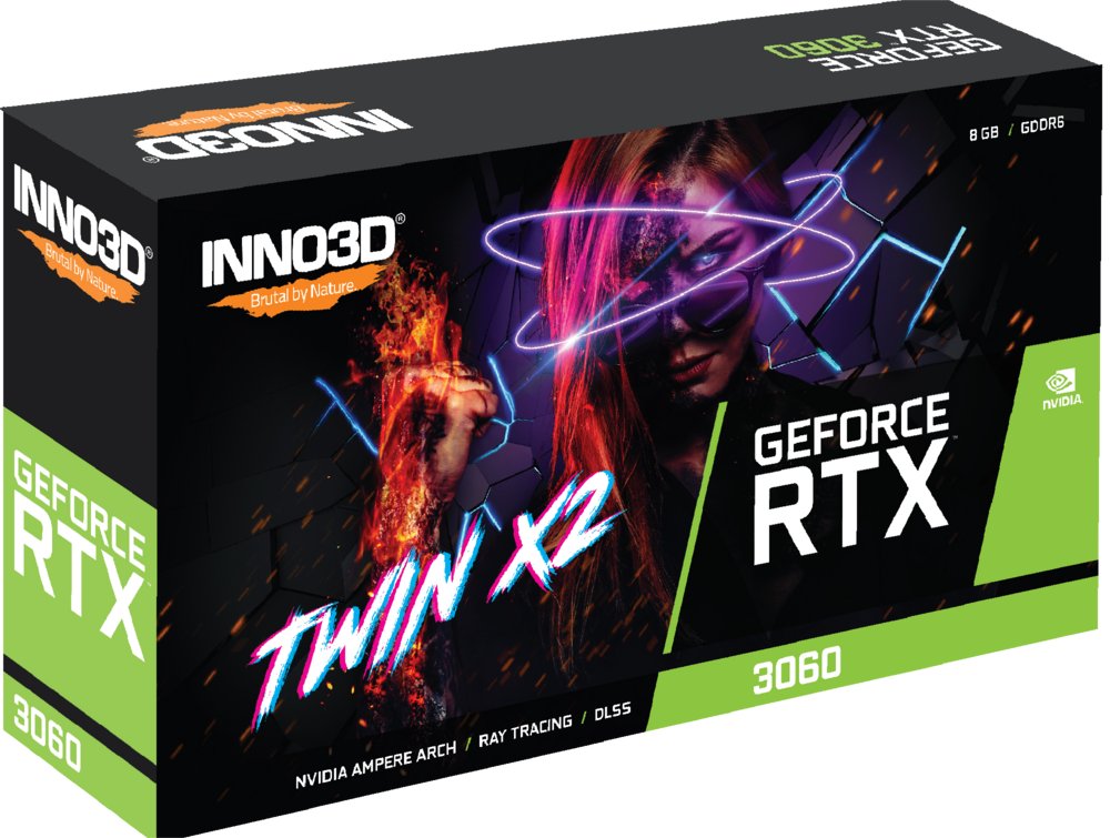 Inno3D GeForce RTX 3060 Twin X2 | 8GB GDDR6 VRAM | Videokaart | GPU | Nvidia - Afbeelding 3