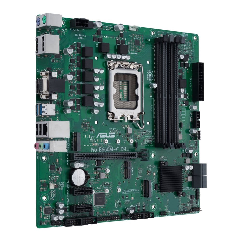 ASUS PRO B660M-C D4-CSM | Socket LGA 1700 | Intel B660 | 4xDDR4 | Micro-ATX | Moederbord - Afbeelding 3