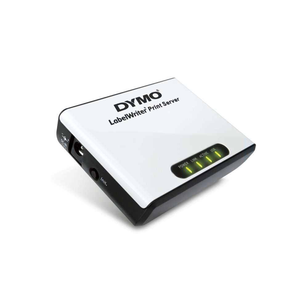 DYMO Print Server | 1x Ethernet | 100 Mbps | Voor netwerkprinterdeling | Compact ontwerp