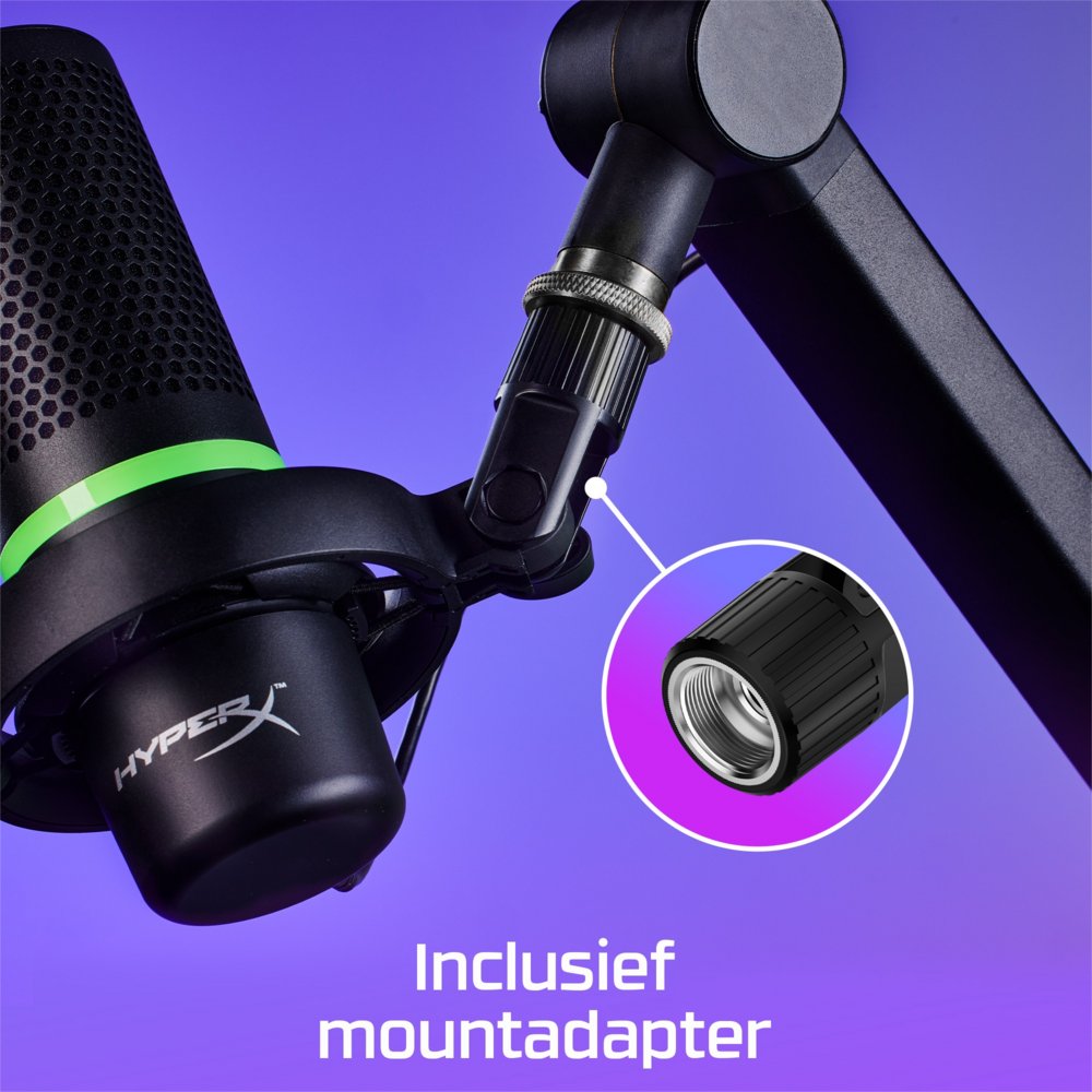 HyperX DuoCast | USB-microfoon | RGB-verlichting | Voor pc en console | Zwart - Afbeelding 7