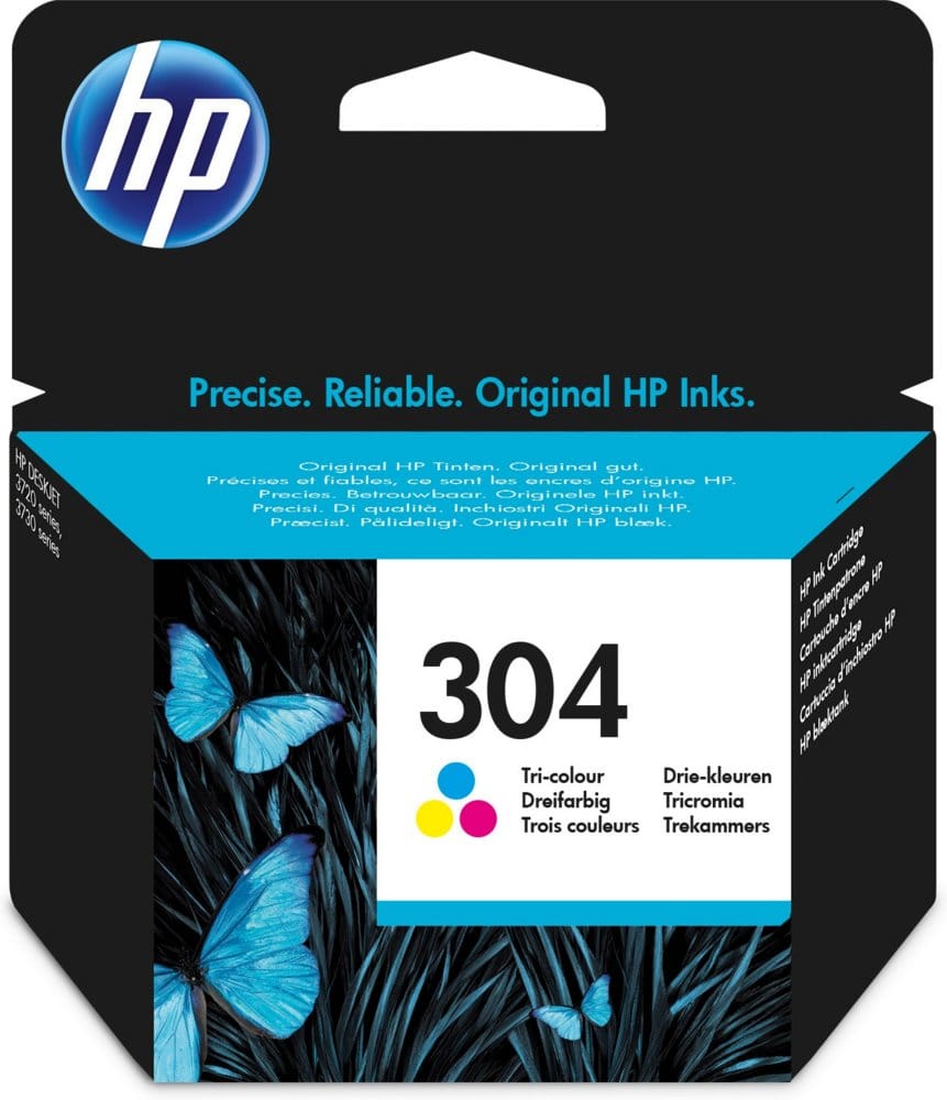 HP 304 | Originele Drie-Kleuren Inktcartridge (N9K05AE) - Afbeelding 2