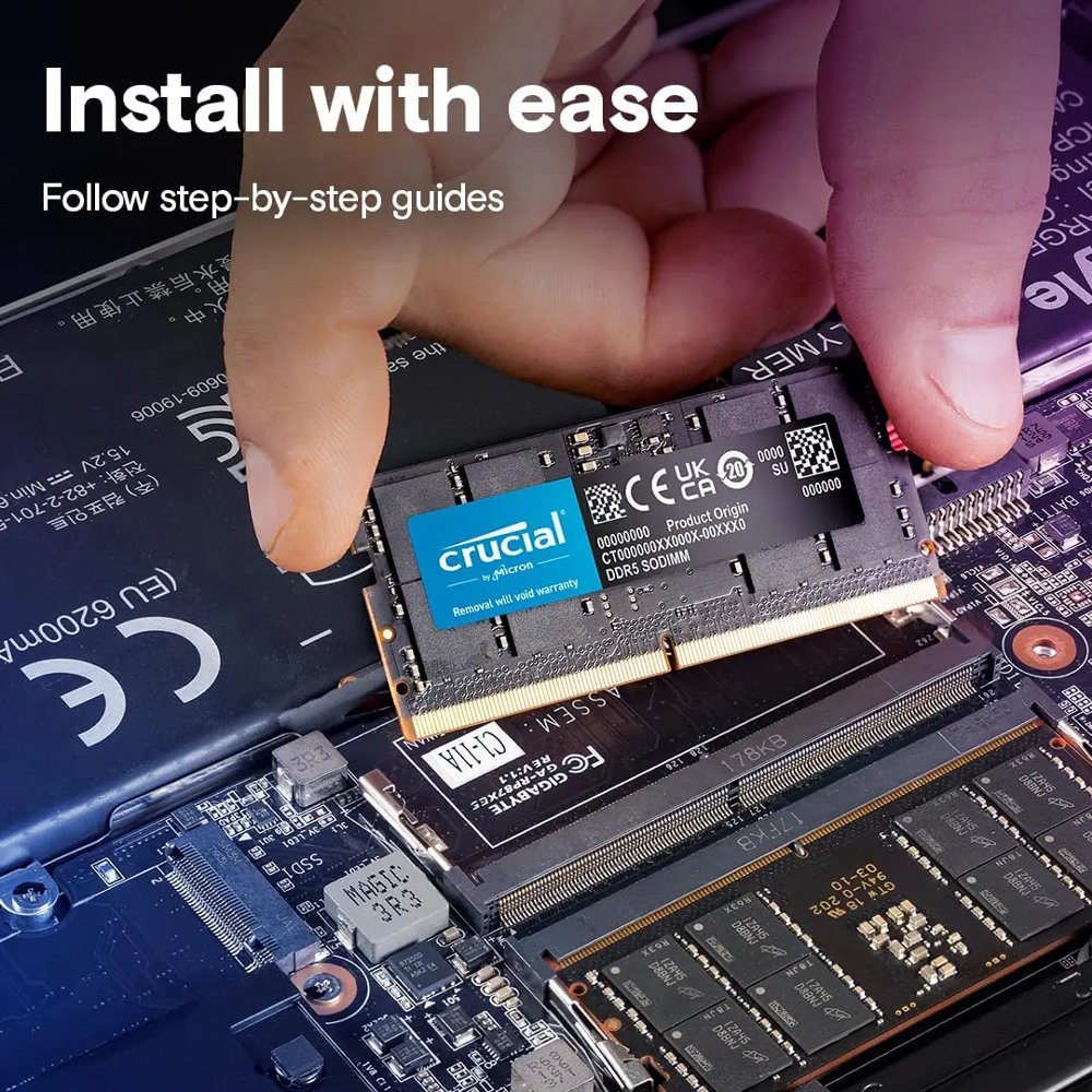 Crucial | 1x16GB DDR5 | 5600MHz | SODIMM | CL46 | Geheugenmodule | RAM - Afbeelding 3
