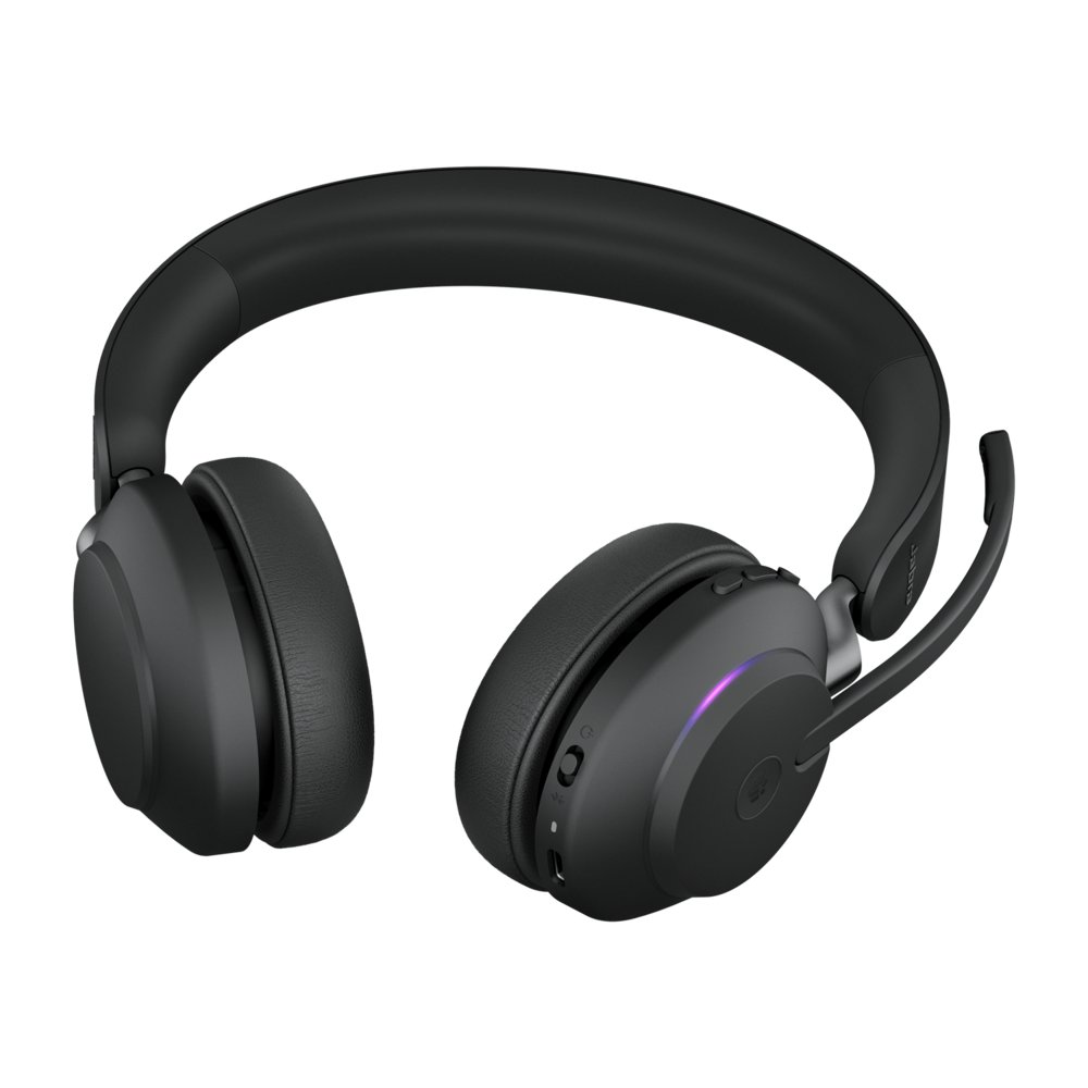 Jabra Evolve 65 | Draadloze On-Ear Headset | Bluetooth | Oplaadstation | Zwart - Afbeelding 6