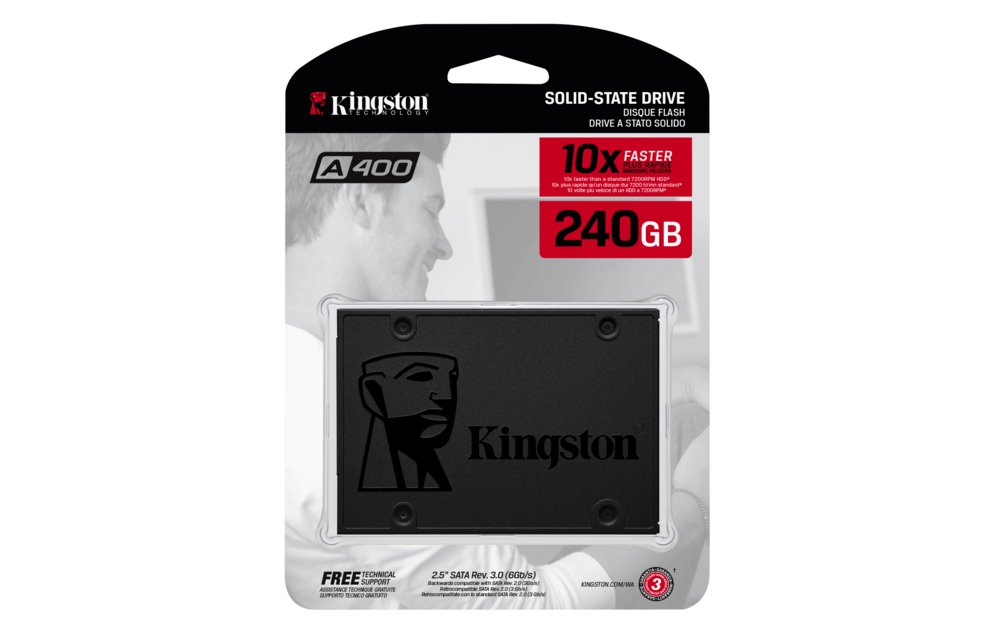 Kingston A400 | 240GB SATA SSD | 2.5'' | 500MB/s Lezen | 350MB/s Schrijven - Afbeelding 5