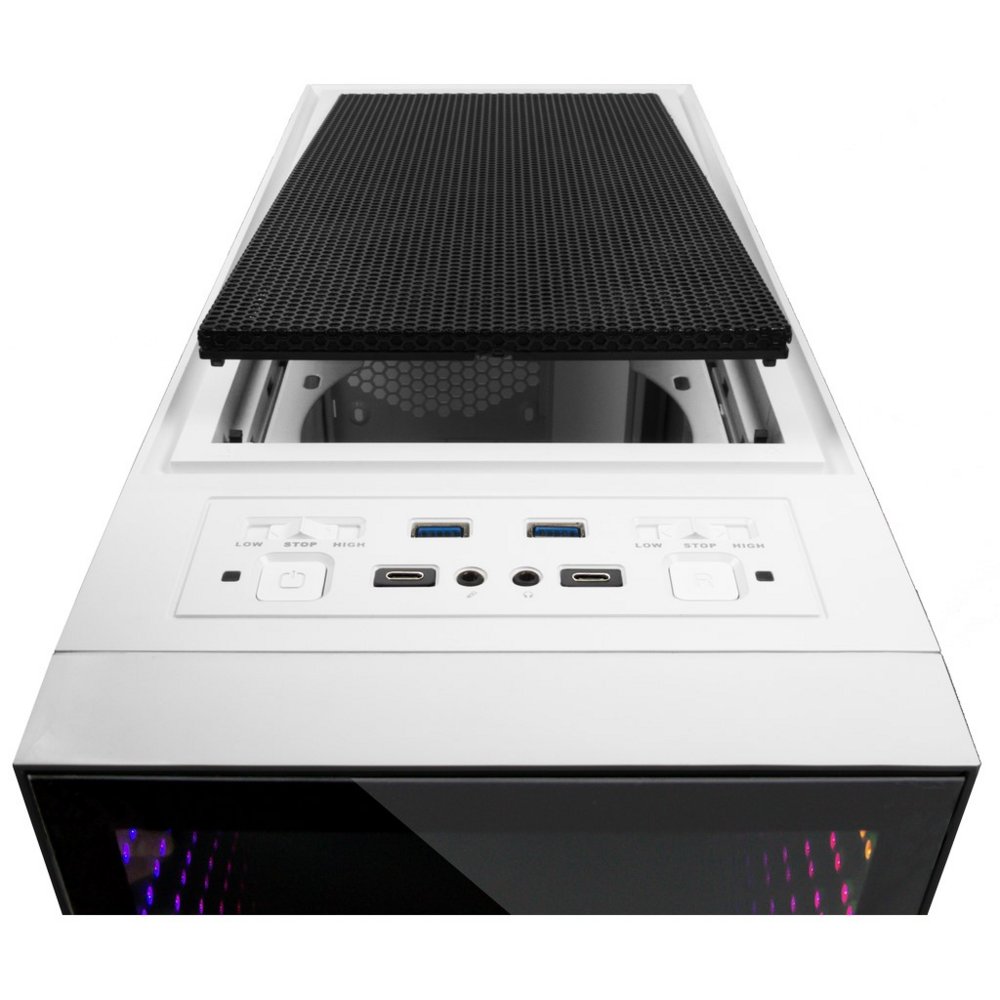 Inter-Tech X-908 Infini2 | Infinity Mirror | Tower Case | Wit - Afbeelding 9