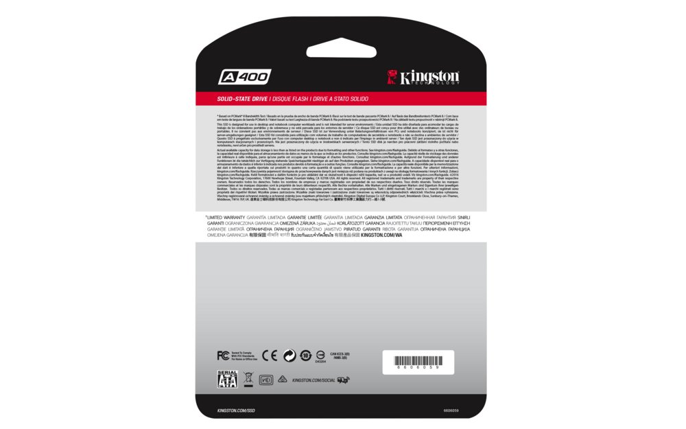Kingston A400 | 240GB SATA SSD | 2.5'' | 500MB/s Lezen | 350MB/s Schrijven - Afbeelding 6