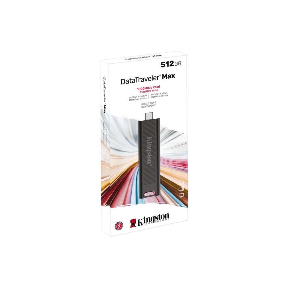 Kingston DataTraveler Max | 512GB USB-C 3.2 Flash Drive | Zwart - Afbeelding 4