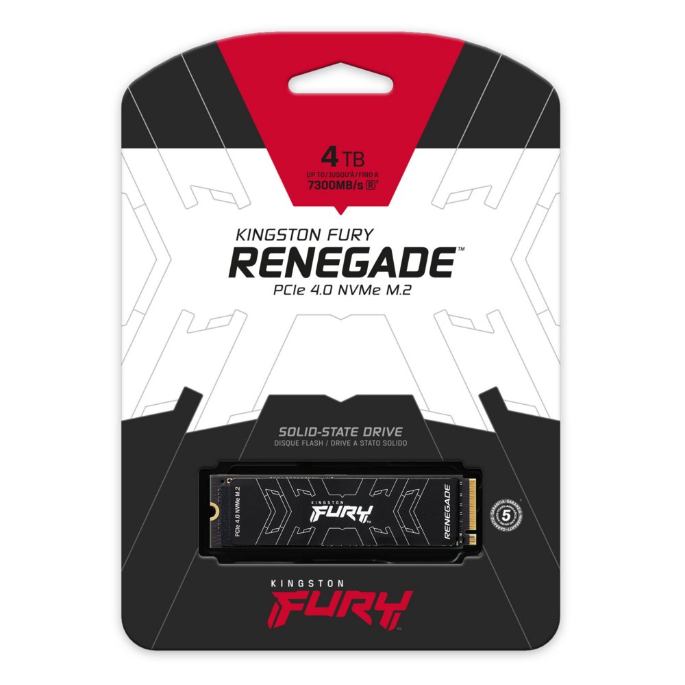Kingston Fury Renegade | 4TB NVMe SSD | M.2 | Gen4 | 7.300MB/s Lezen | 7.000MB/s Schrijven - Afbeelding 4