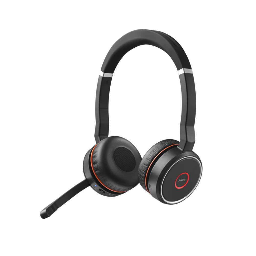 Jabra Evolve 75 | Draadloze On-Ear Stereo Headset | Bluetooth | Zwart - Afbeelding 2