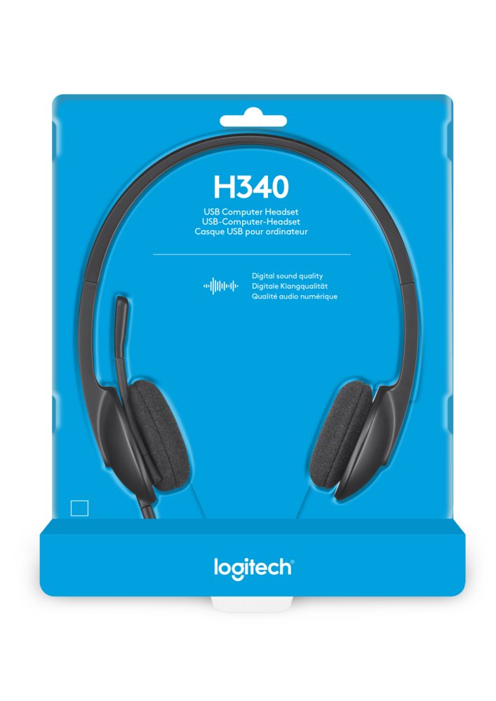Logitech H340 | Bedrade On-Ear USB Headset | Zwart - Afbeelding 10