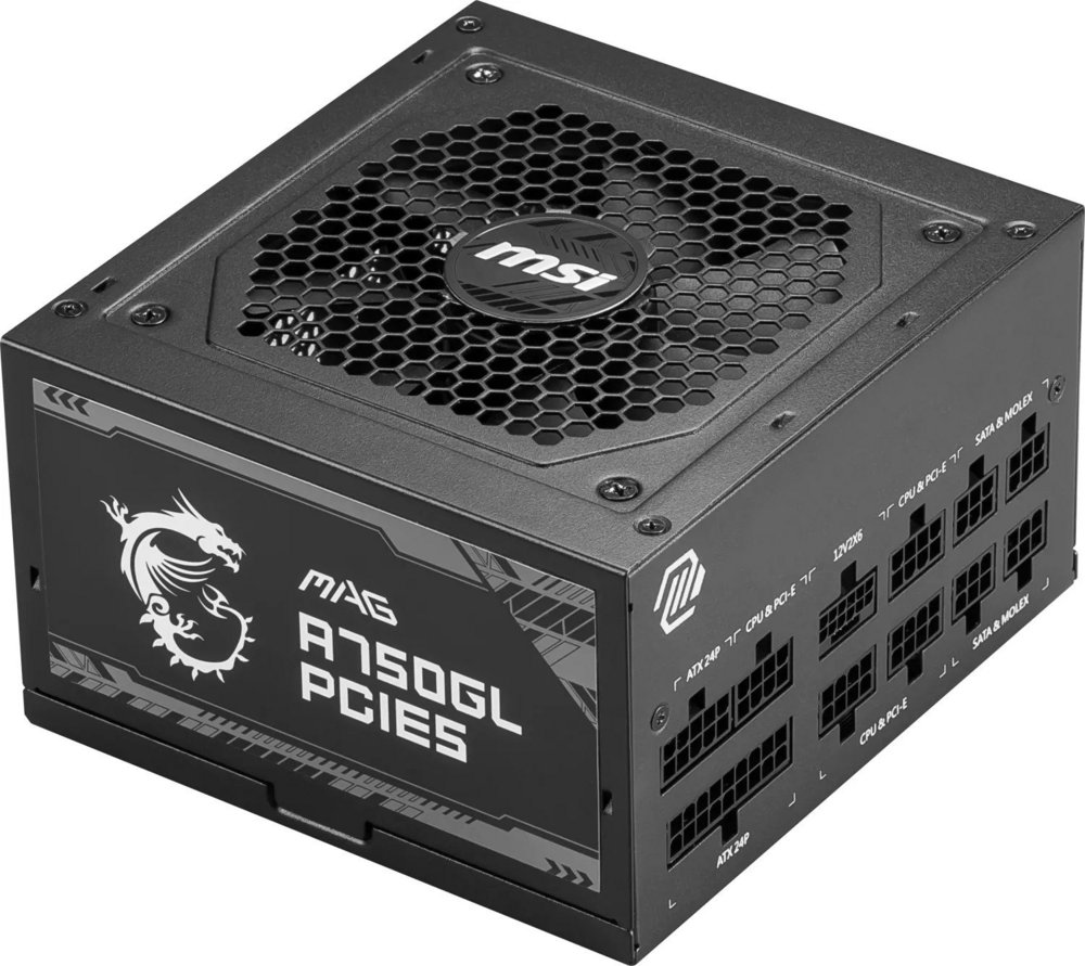 MSI MAG A750GL PCIE5 | 750 Watt Gold ATX 3.0 PSU | Modulair | Power Supply | Voeding - Afbeelding 4