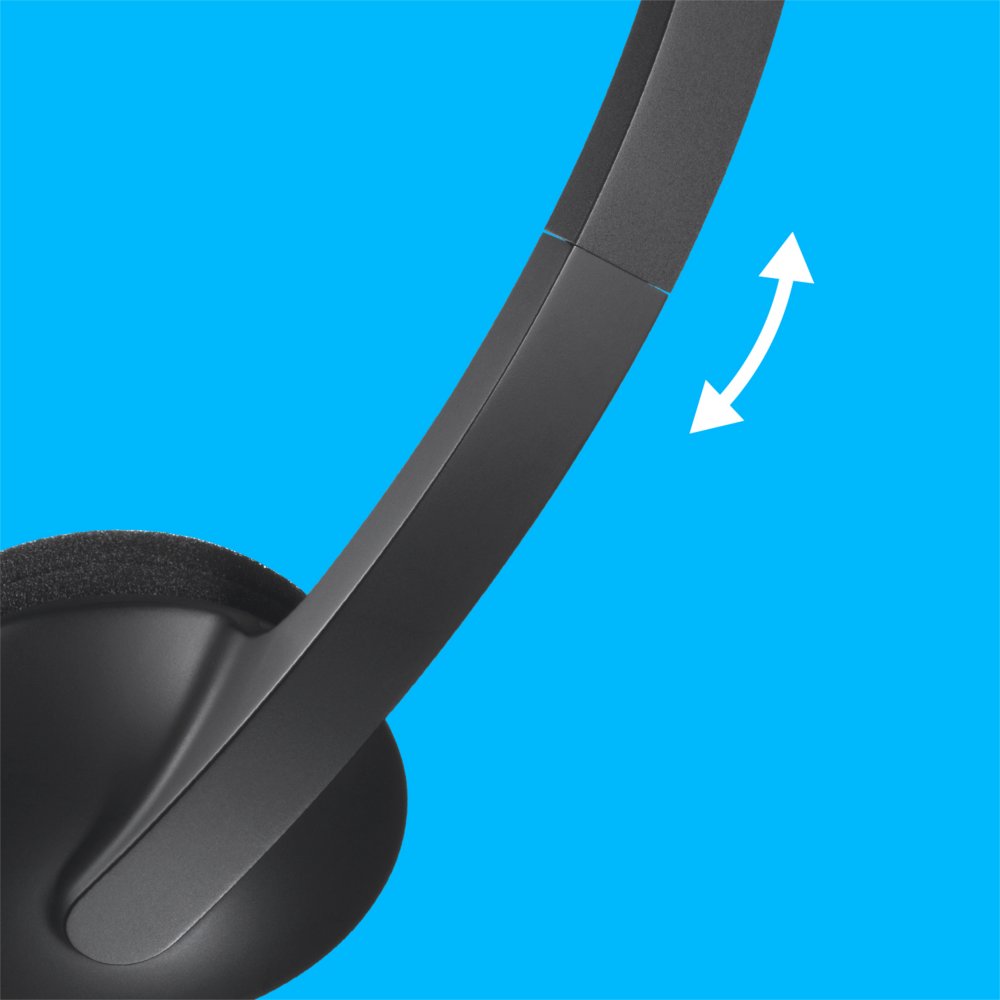 Logitech H340 | Bedrade On-Ear USB Headset | Zwart - Afbeelding 16