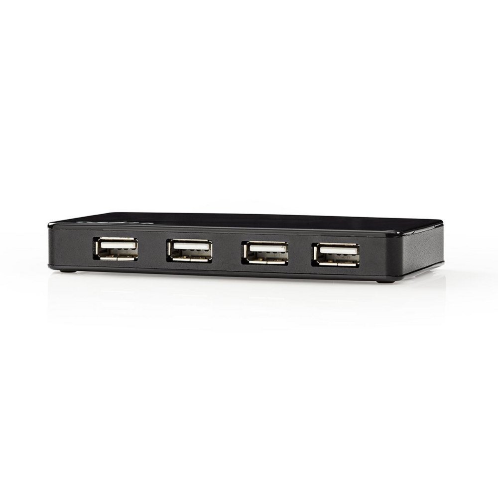 Nedis UHUBU2730BK | Interface Hub USB 2.0 | 7 poorten | Inclusief Adapter | Zwart - Afbeelding 6