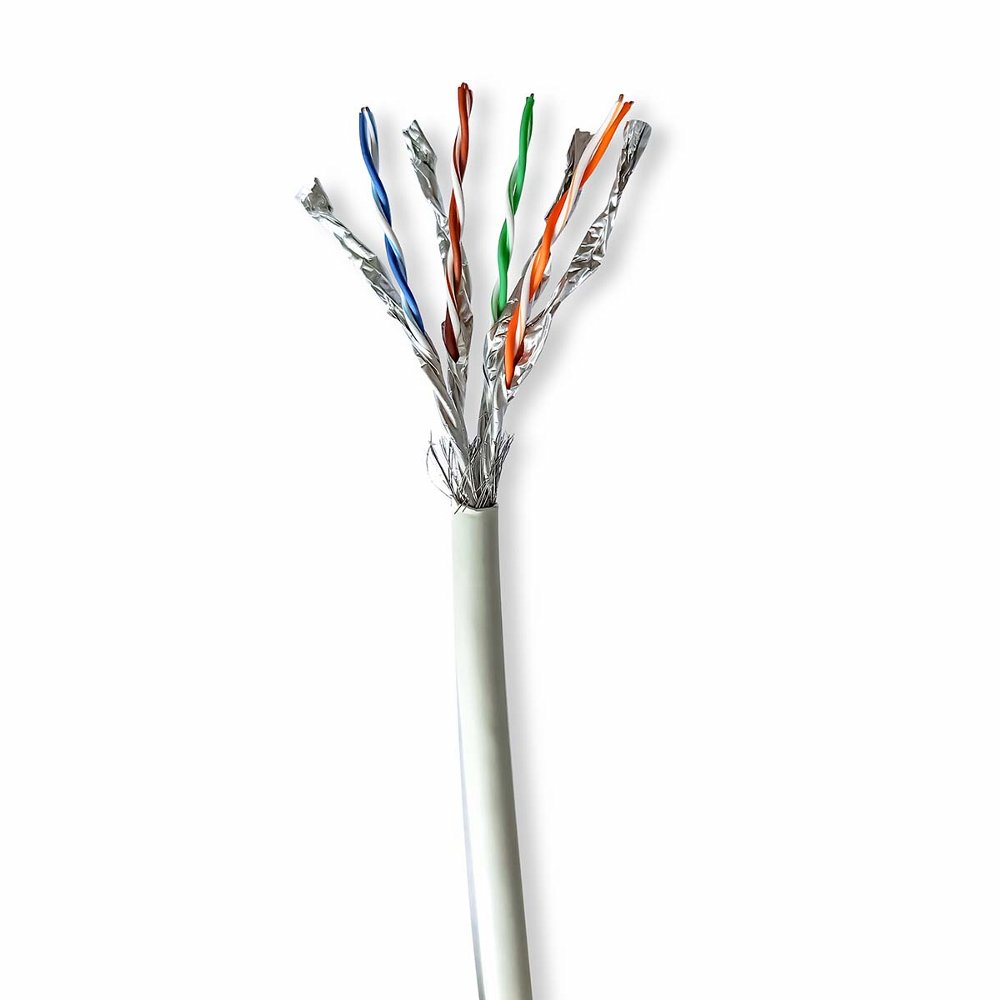 Nedis netwerkkabel | Cat7 | S/FTP (S-STP) | 50 m | Grijs | CCBG8548GY50S