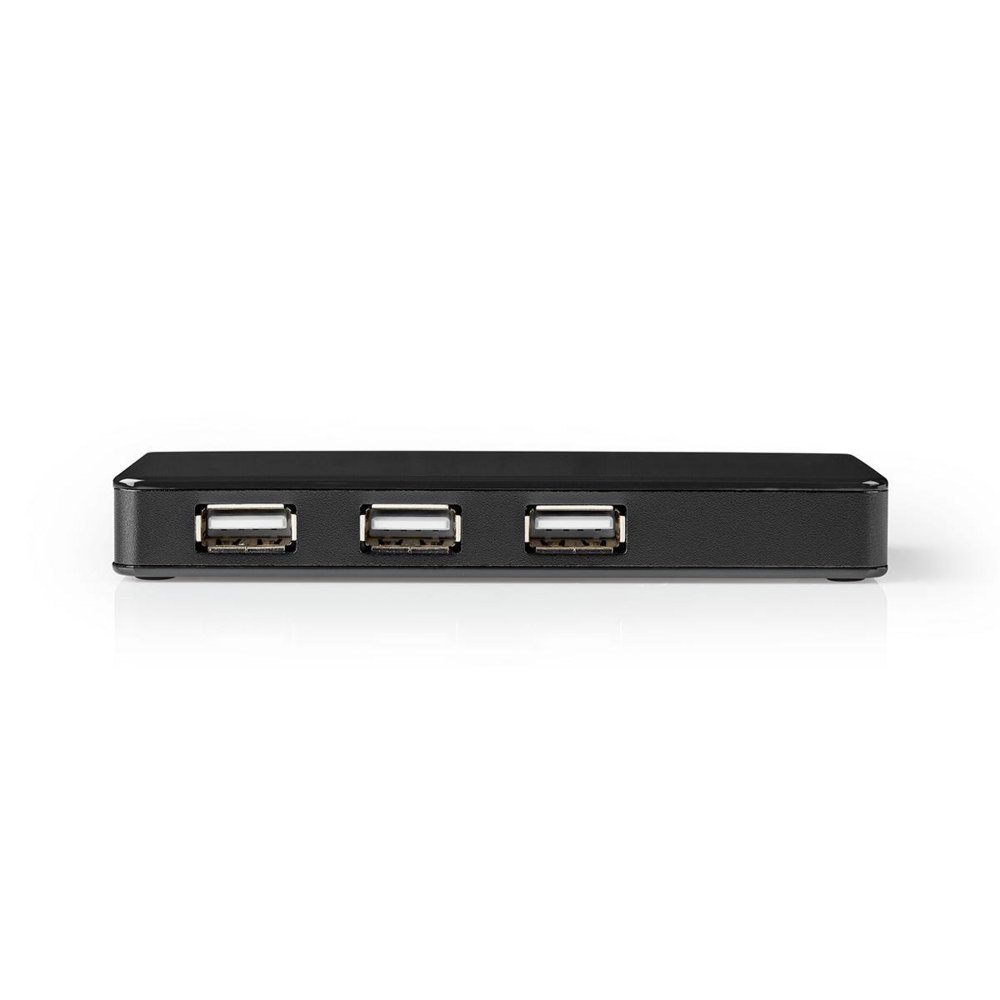 Nedis UHUBU2730BK | Interface Hub USB 2.0 | 7 poorten | Inclusief Adapter | Zwart - Afbeelding 4