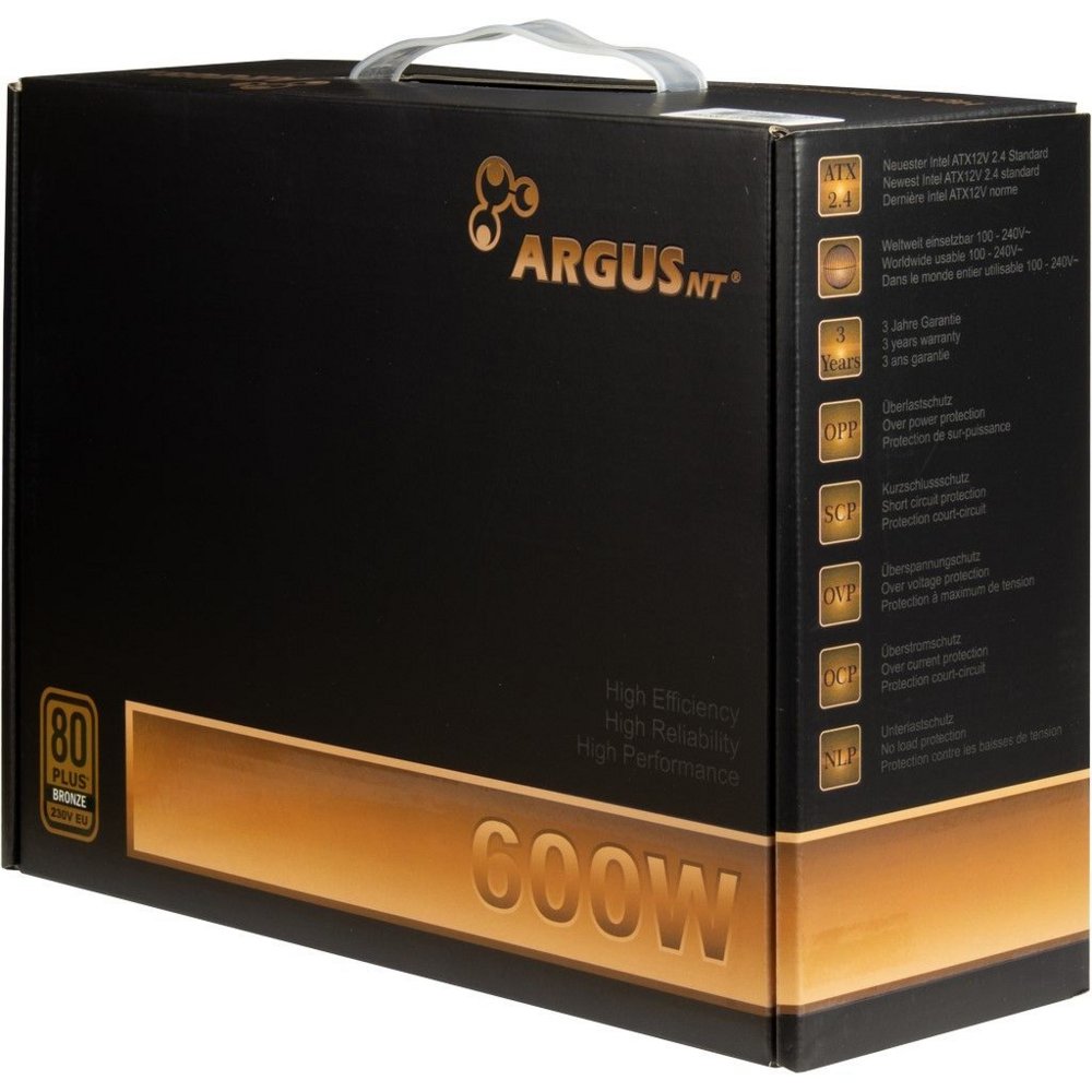 Inter-Tech Argus BPS | 600 Watt ATX PSU | Niet modulair | Power Supply | Voeding - Afbeelding 6