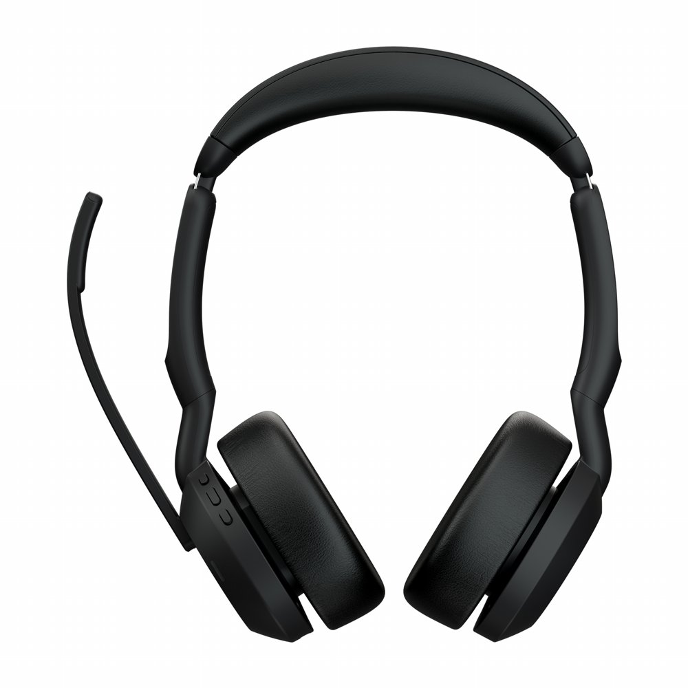 Jabra Evolve2 55 Link380c MS Stereo | Bluetooth Headset (ANC) | USB-C Dongle | Oplaadstandaard | Zwart - Afbeelding 3