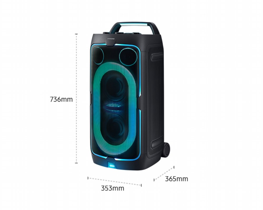 Samsung Sound Tower MX ST50F/XN | Bluetooth Party Speaker | 240W | Tot 18 Uur Accuduur | IPX4 Spatwaterbestendig | Karaoke & Party Lights+ - Afbeelding 3