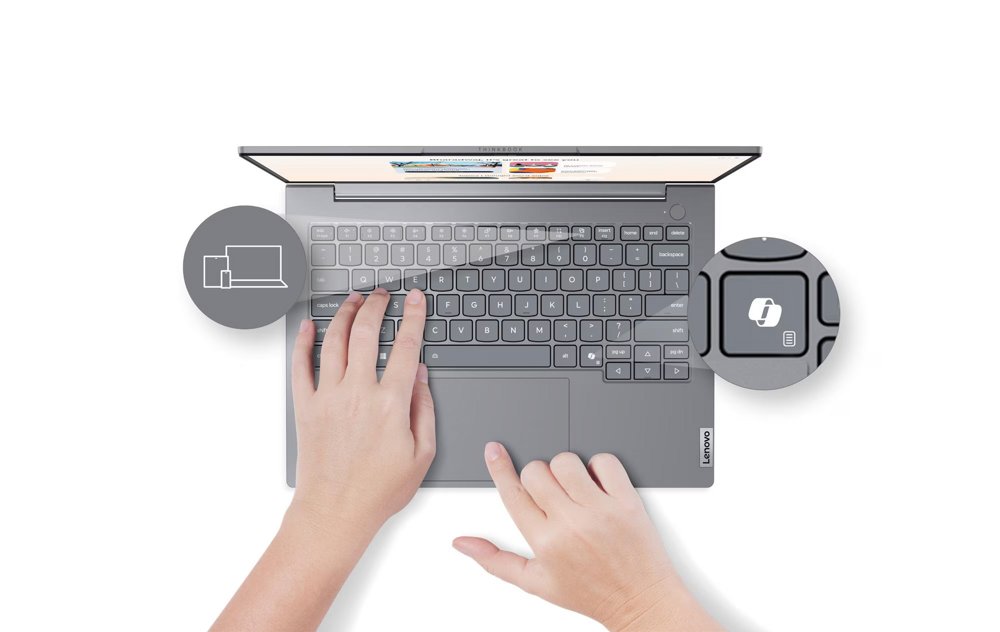 Lenovo ThinkBook G8 | 14'' WUXGA IPS | Intel Core Ultra 5 255U | 16GB DDR5 | 512GB SSD | IR Cam | USB4 | W11 Pro - Afbeelding 4