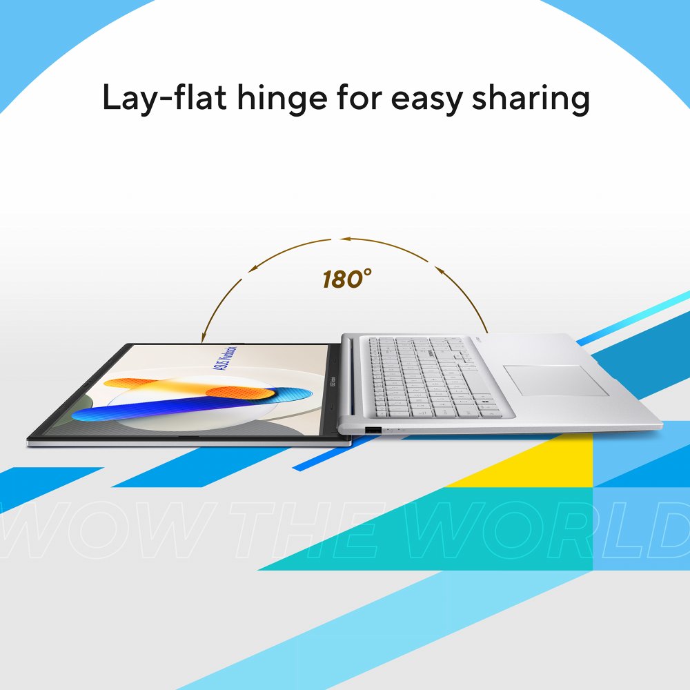 ASUS Vivobook 17 X1704VA | 17.3'' Full HD IPS | Intel Core 5 120U | 16GB RAM | 512B SSD | W11 Home | Quiet Blue - Afbeelding 4