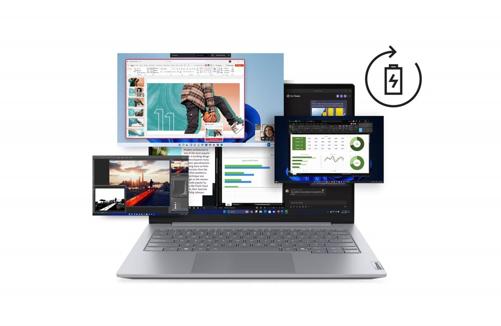 Lenovo ThinkBook G8 | 14'' WUXGA IPS | Intel Core Ultra 5 255U | 16GB DDR5 | 512GB SSD | IR Cam | USB4 | W11 Pro - Afbeelding 8
