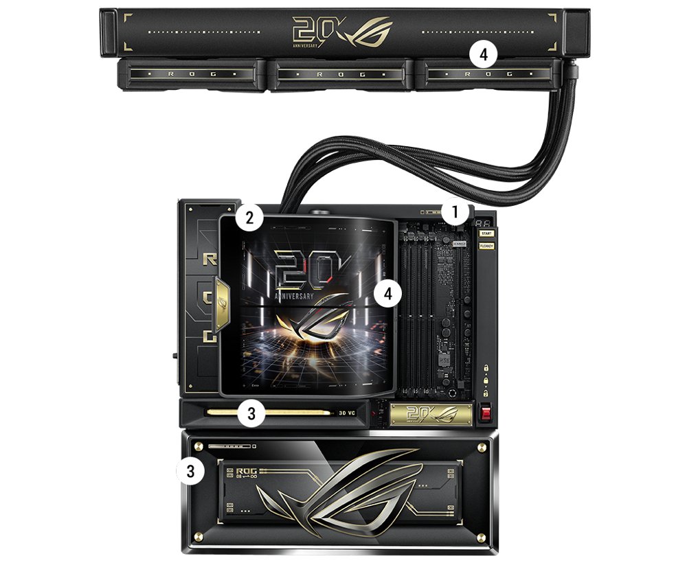ASUS ROG Crosshair X870E Edition 20 | AM5 | DDR5 | PCIe 5.0 | Wi-Fi 7 | 10GbE | E-ATX Moederbord - Afbeelding 4