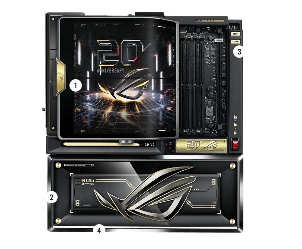 ASUS ROG Crosshair X870E Edition 20 | AM5 | DDR5 | PCIe 5.0 | Wi-Fi 7 | 10GbE | E-ATX Moederbord - Afbeelding 5