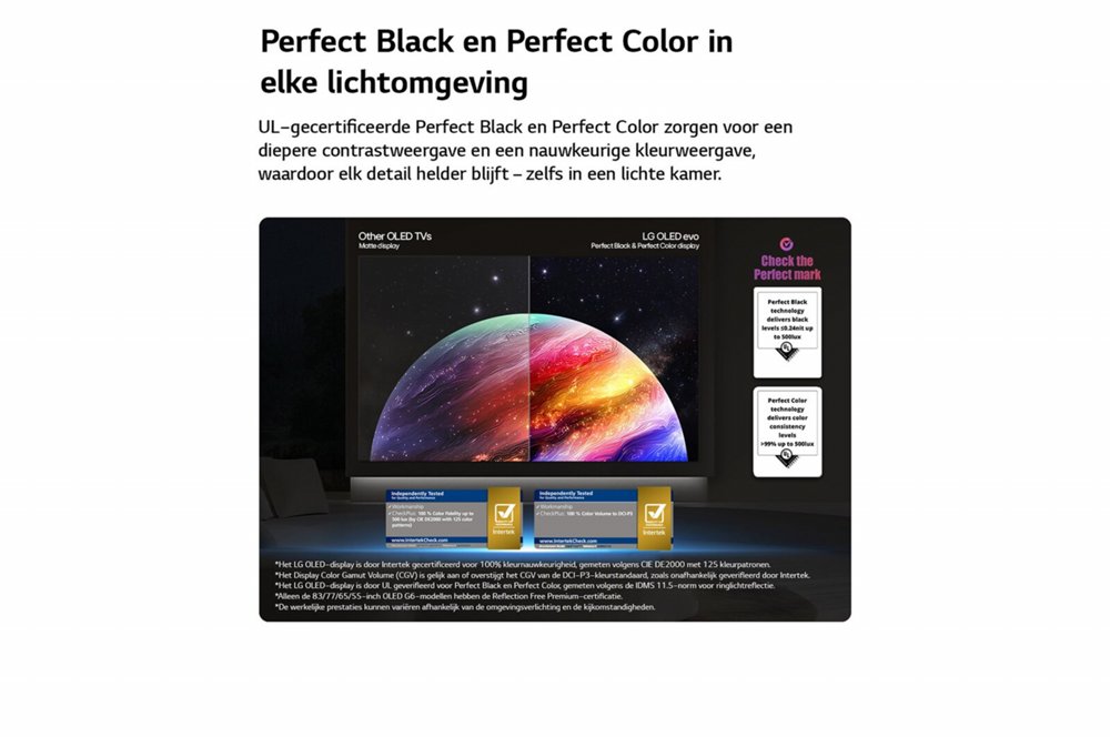 LG OLED evo C6 | 55" 4K OLED | 120Hz | Dolby Vision | Smart TV - Afbeelding 9