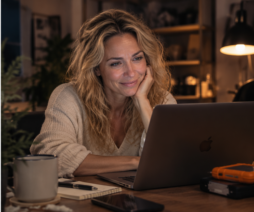 Vrouw opgelucht nadat bestanden op haar laptop zijn hersteld