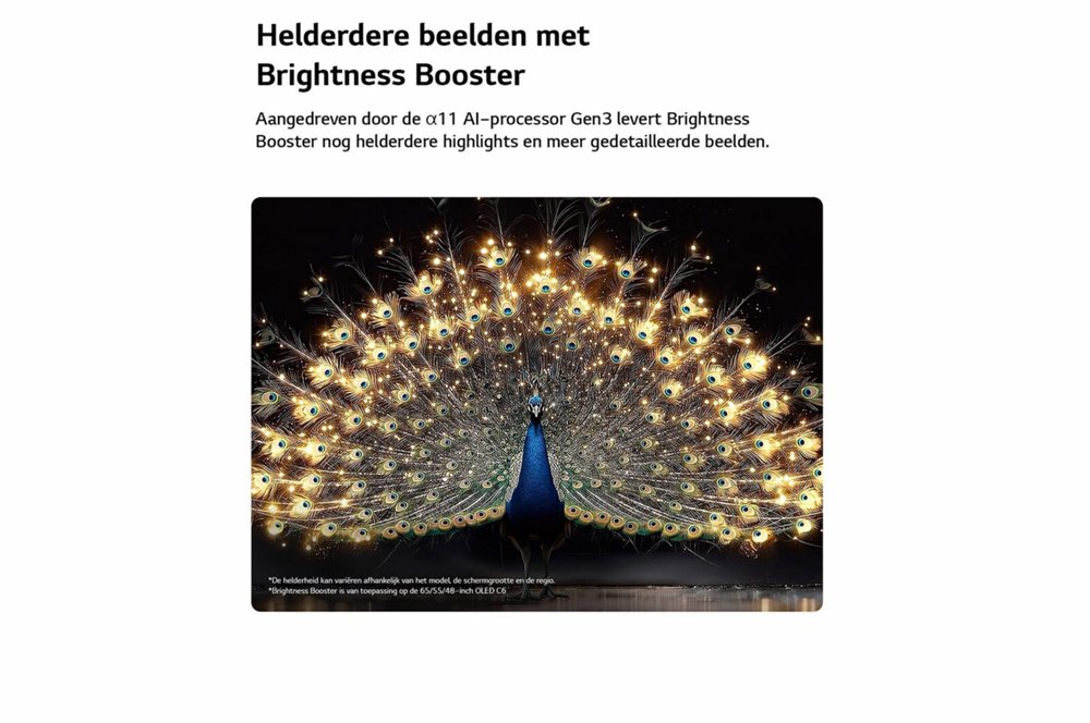 LG OLED evo C6 | 55" 4K OLED | 120Hz | Dolby Vision | Smart TV - Afbeelding 8